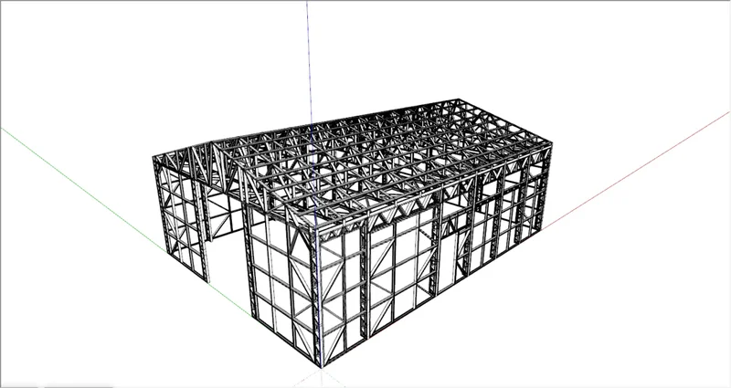 Готовый комплект ЛСТК: Ангар 10 × 15 м