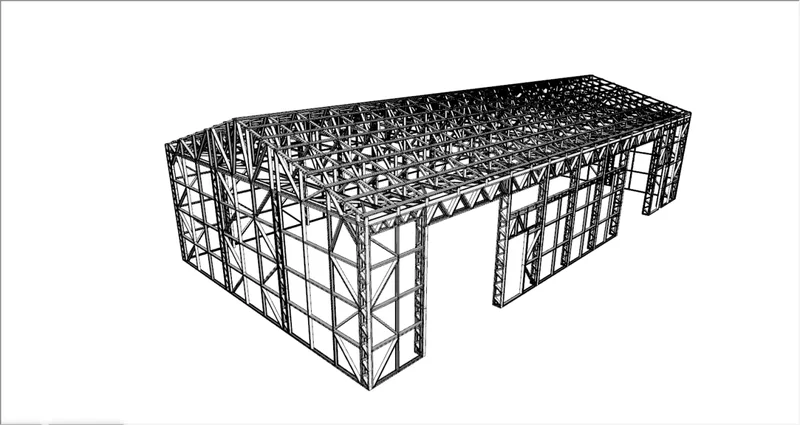 Готовый комплект ЛСТК: Склад 10 × 20 м